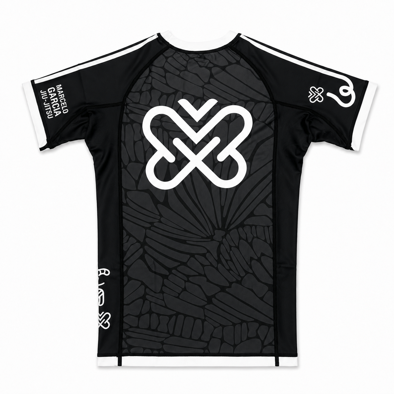 MGJJ x Jasper Wong Kaleidoscope Rash Guard Short Sleeve, Black