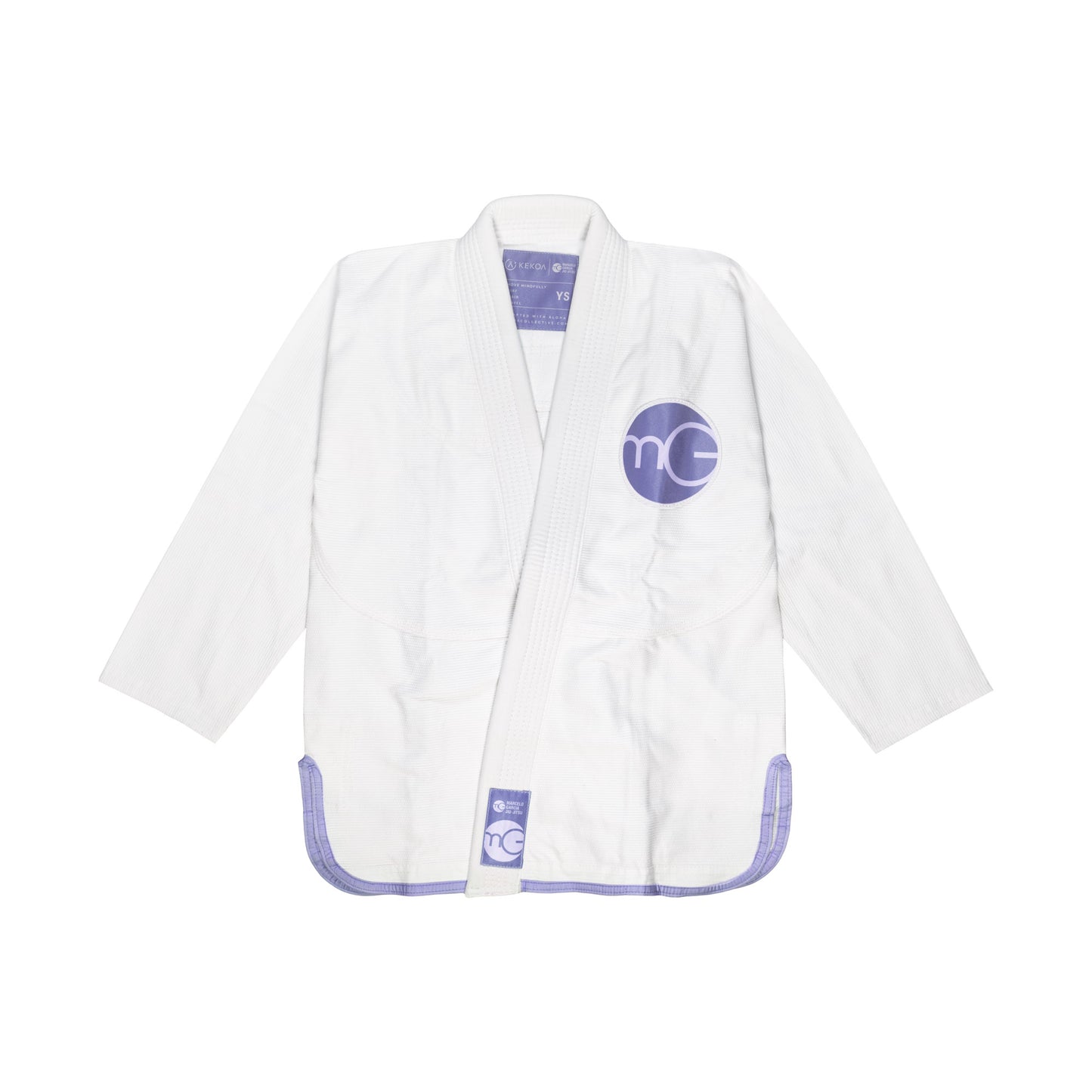 MGJJ x Kekoa Lavender Kids Kimono, White