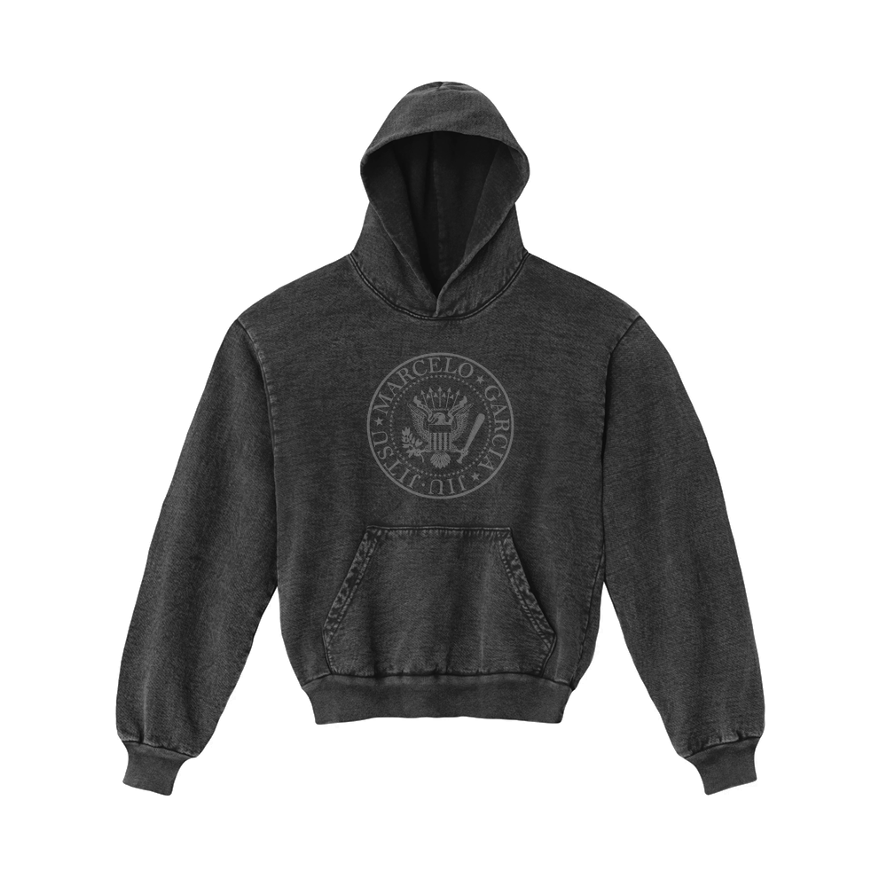 MGJJ Blitzkrieg Bop Pullover, Garment-Dye Charcoal