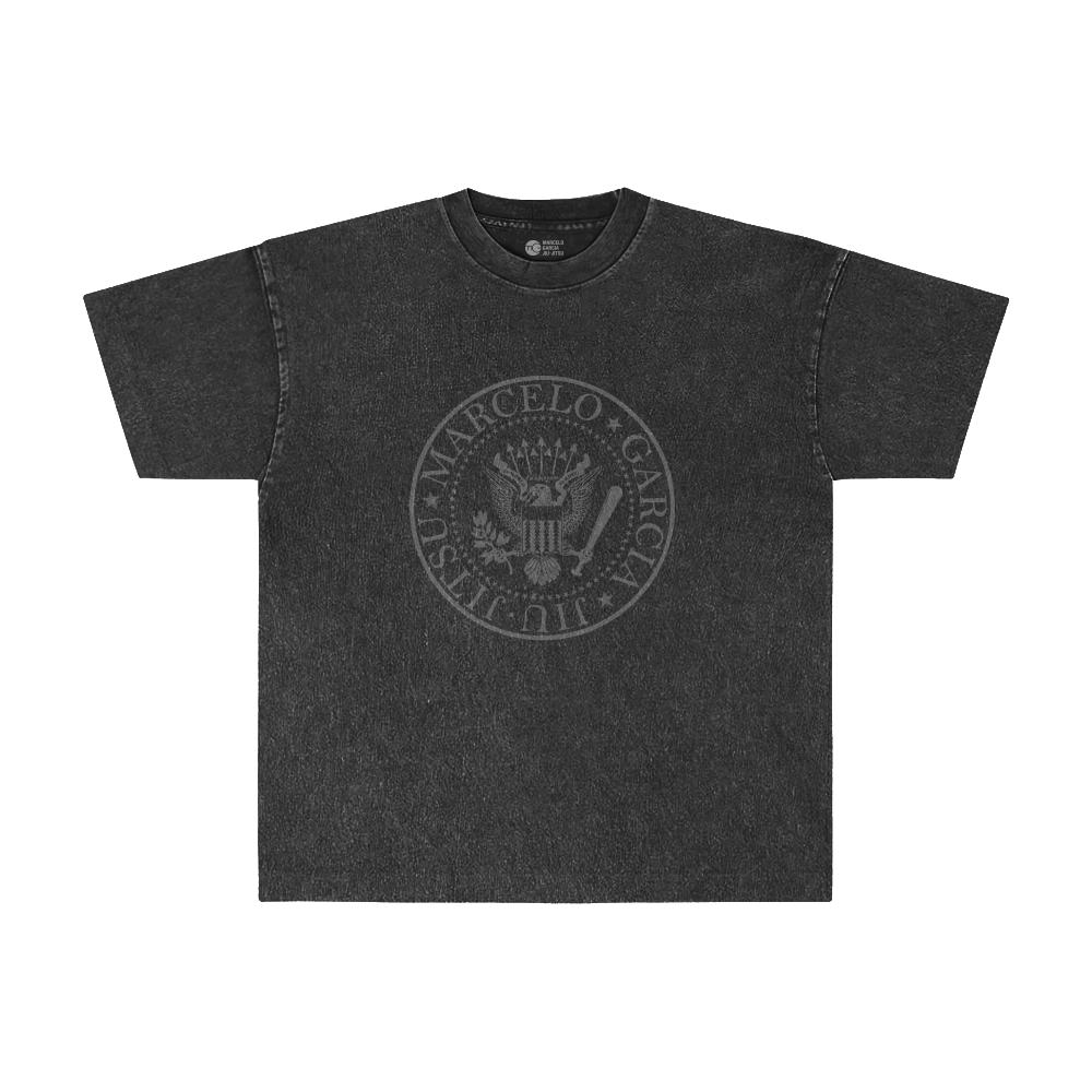 MGJJ Blitzkrieg Bop Tee, Garment-Dye Charcoal