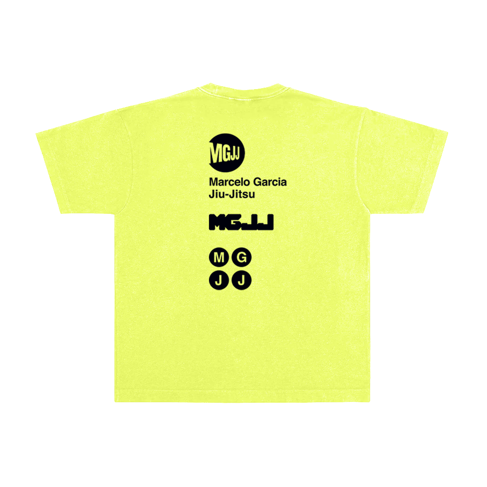MGJJ x MTA Tee, Garment Dyed Neon Yellow