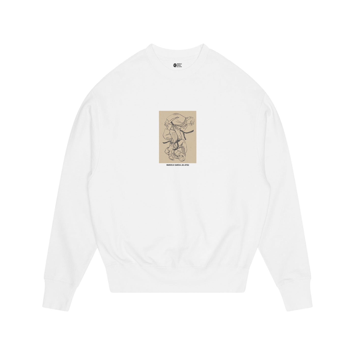1LXG Cubism Etching Sweater, White