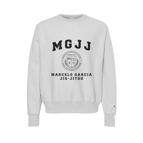 MGJJ College Crest Sweatshirt x Champion Reverse Weave®, Oxford Heater