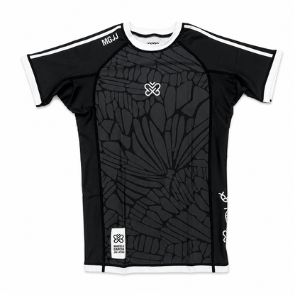 MGJJ x Jasper Wong Kaleidoscope Rash Guard Short Sleeve, Black