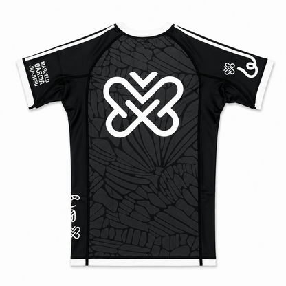 MGJJ x Jasper Wong Kaleidoscope Rash Guard Short Sleeve, Black
