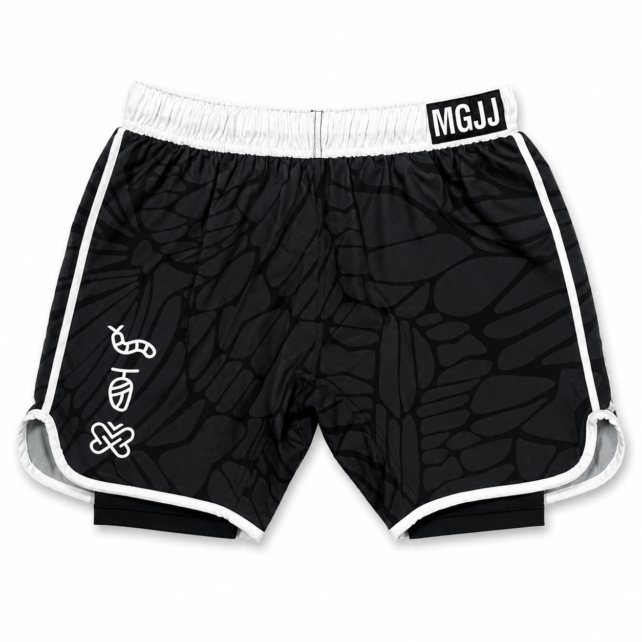MGJJ x Jasper Wong Kaleidoscope Fight Shorts, Black