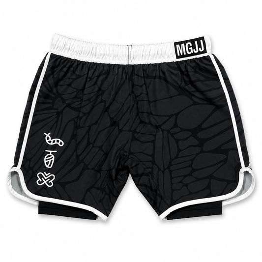 MGJJ x Jasper Wong Kaleidoscope Fight Shorts, Black