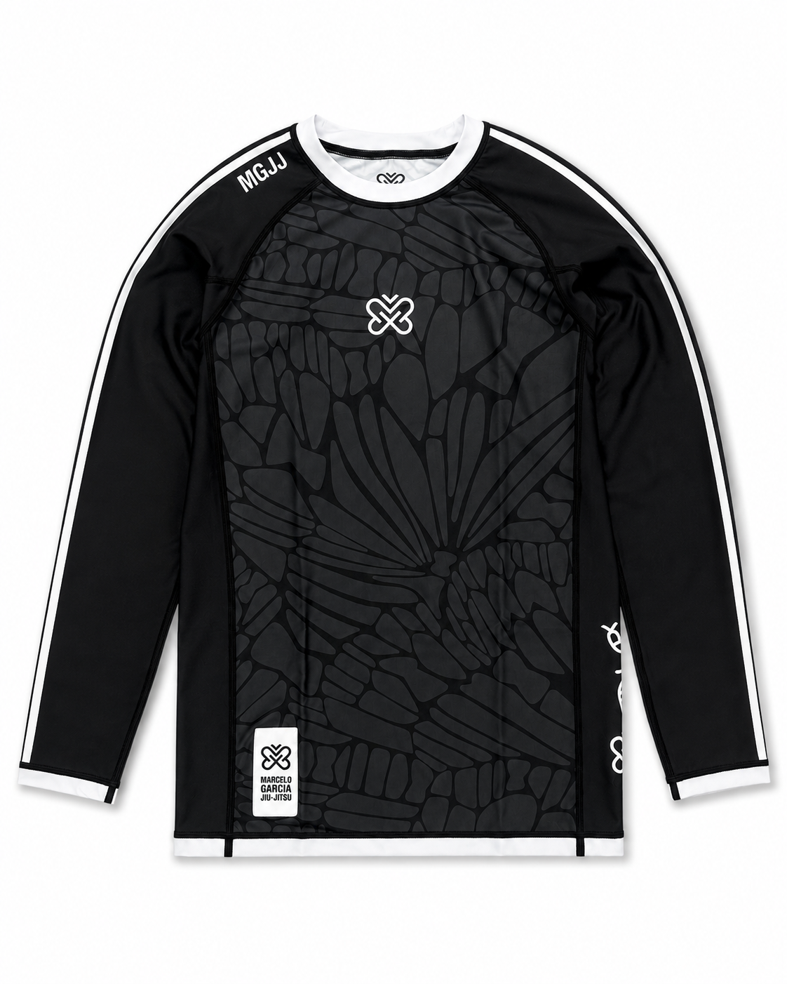 MGJJ x Jasper Wong Kaleidoscope Rash Guard Long Sleeve, Black