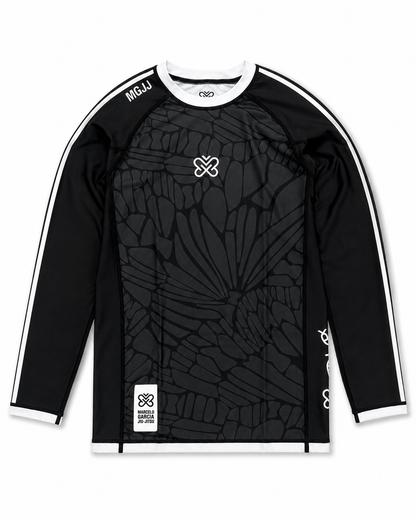 MGJJ x Jasper Wong Kaleidoscope Rash Guard Long Sleeve, Black