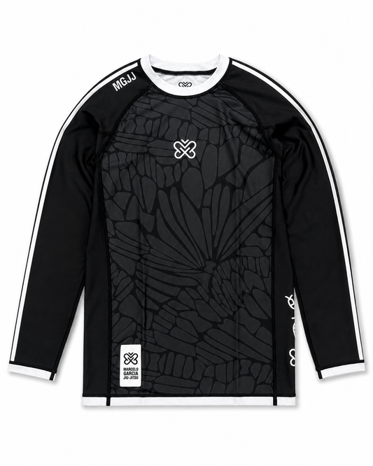 MGJJ x Jasper Wong Kaleidoscope Rash Guard Long Sleeve, Black