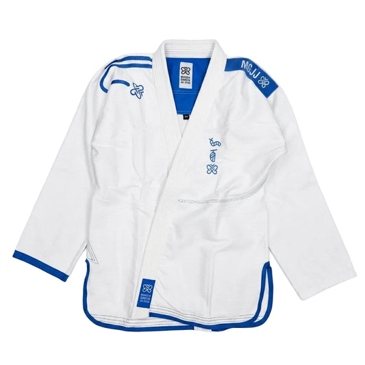 MGJJ x Jasper Wong Kaleidoscope Kimono, White / Blue
