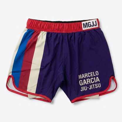 MGJJ x Jasper Wong VHS Purple Fight Shorts, Blue