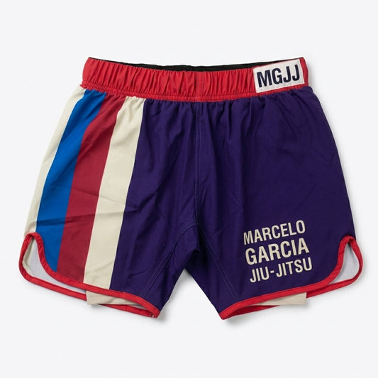 MGJJ x Jasper Wong VHS Purple Fight Shorts, Blue