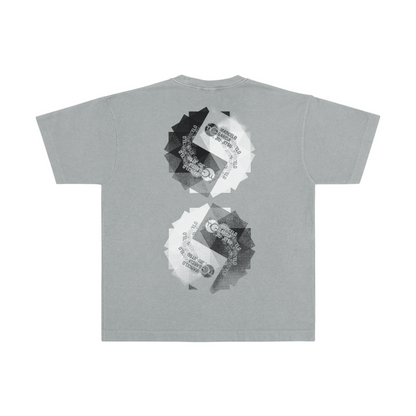 MGJJ Abstract 4 Yin Yang, Garment-Dye Slate