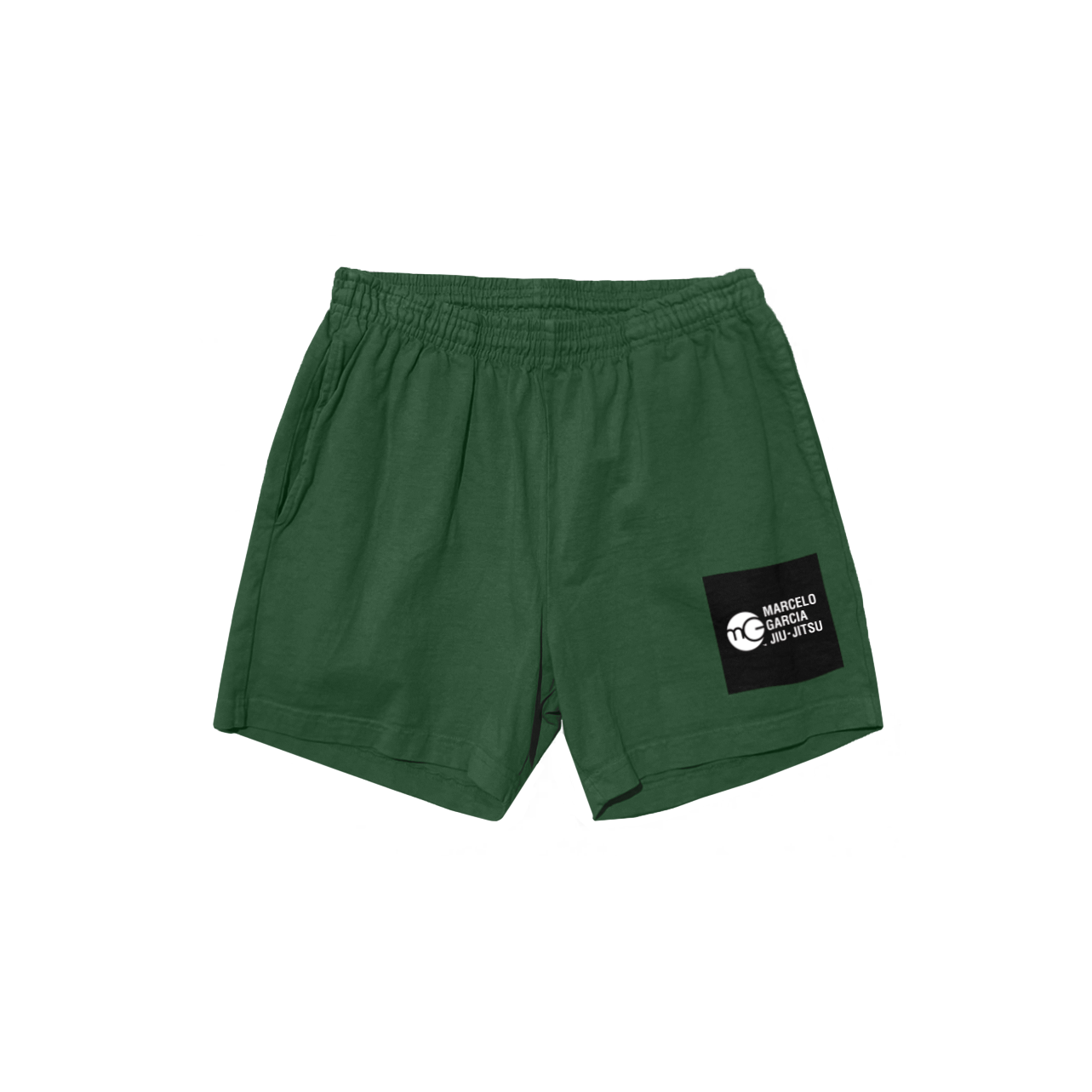 MGJJ Box Logo Gym Short, Forest Green