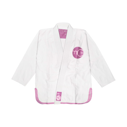 MGJJ Pink Adult Kimono, White