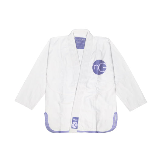 MGJJ x Kekoa Lavender Kids Kimono, White