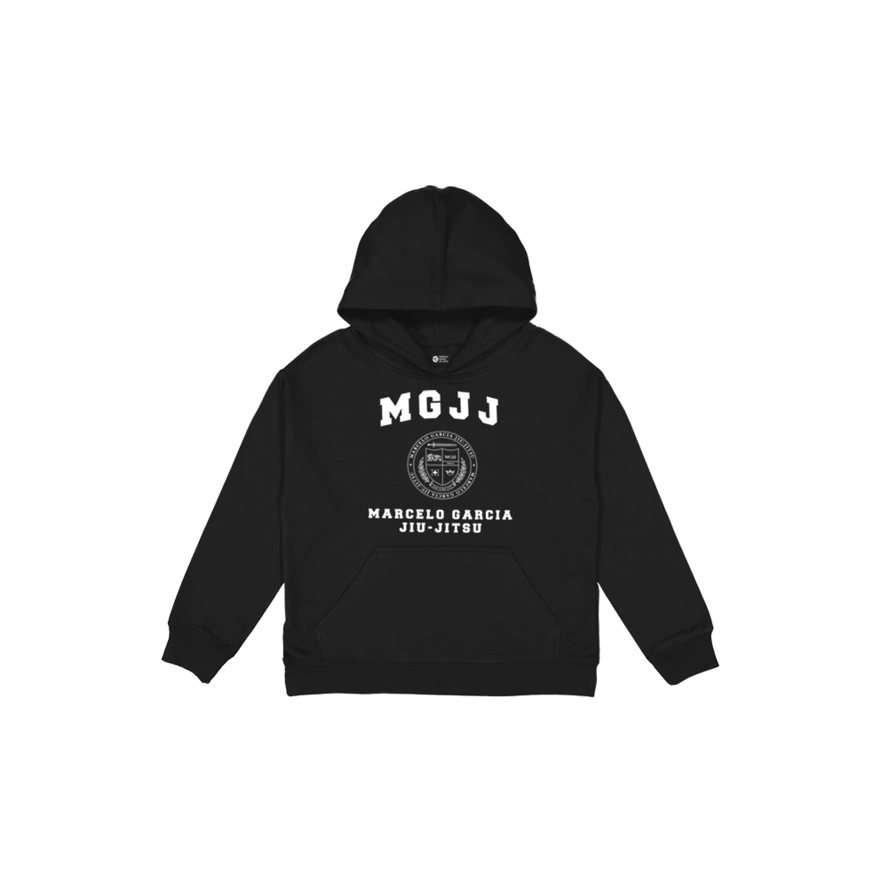 MGJJ Youth College Crest Pullover Hoodie, Black