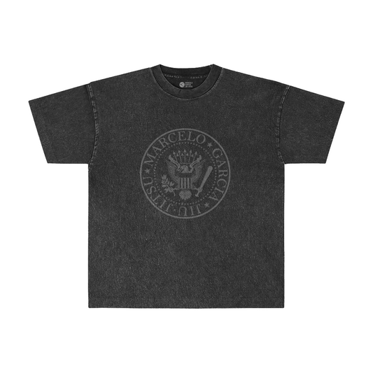 MGJJ Blitzkrieg Bop Tee, Garment-Dye Charcoal