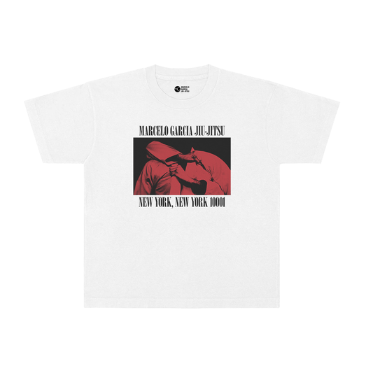 MGJJ Collar Choke Tee, Garment-Dye White