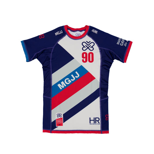 VHS Be Kind Rewind Short Sleeve Rashguard, Purple
