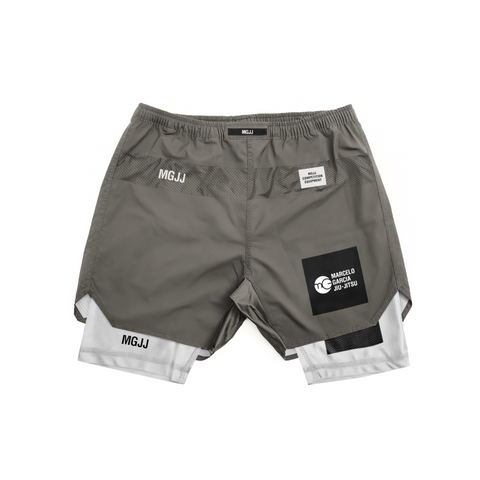 MGJJ Grappling Shorts v2 & Liner, Grey