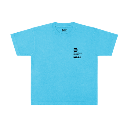 MGJJ x MTA Tee, Garment Dyed Neon Blue