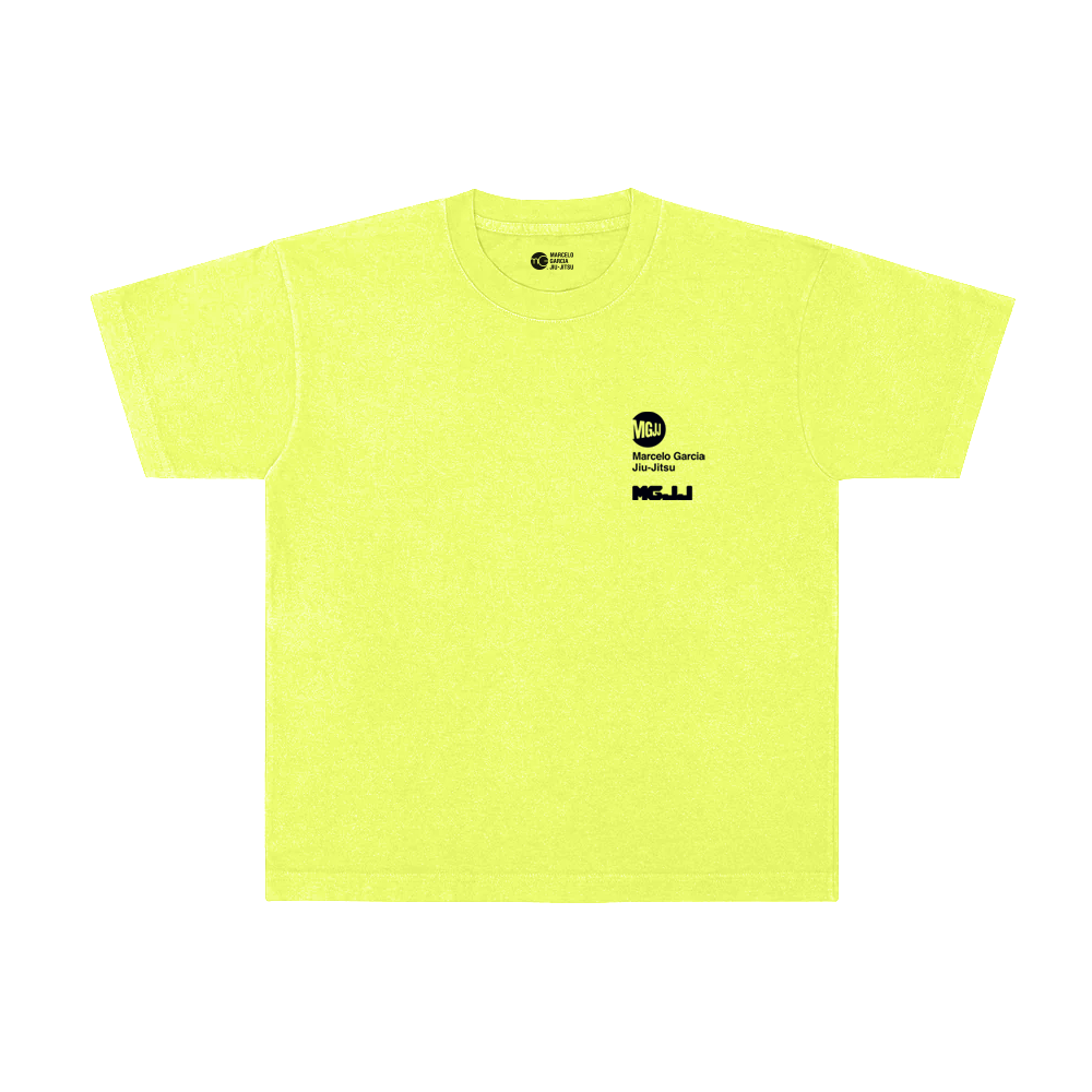MGJJ x MTA Tee, Garment Dyed Neon Yellow