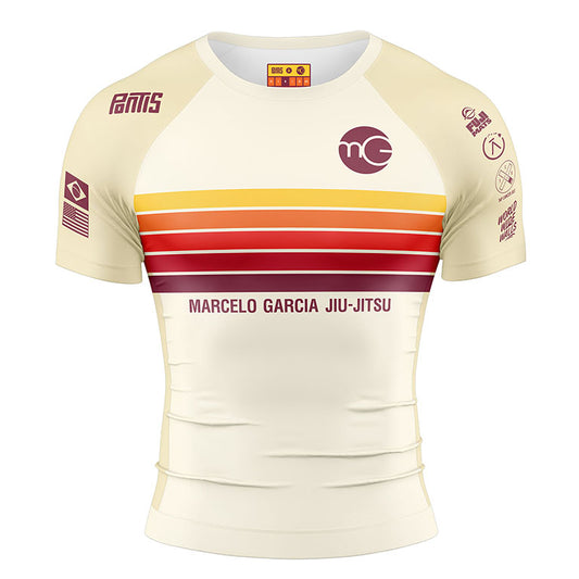 MGJJ x Jasper Wong - One Championship SS Rashguard, Beige