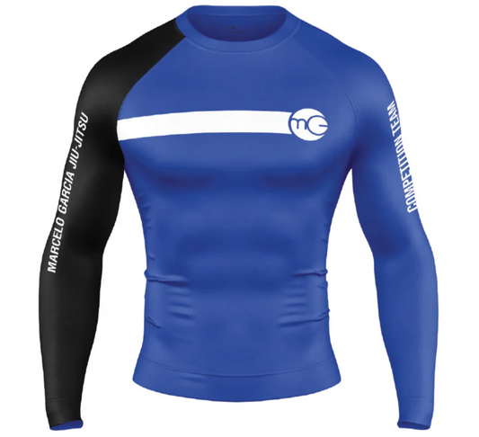 MGJJ x Kekoa Competition Rashguard, LS Blue