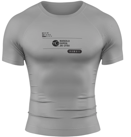 MGJJ x Kekoa Rashguard, SS Grey