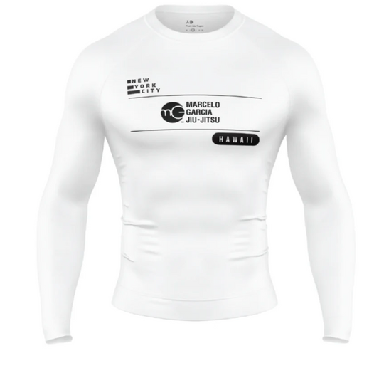 MGJJ x Kekoa Rashguard, LS White