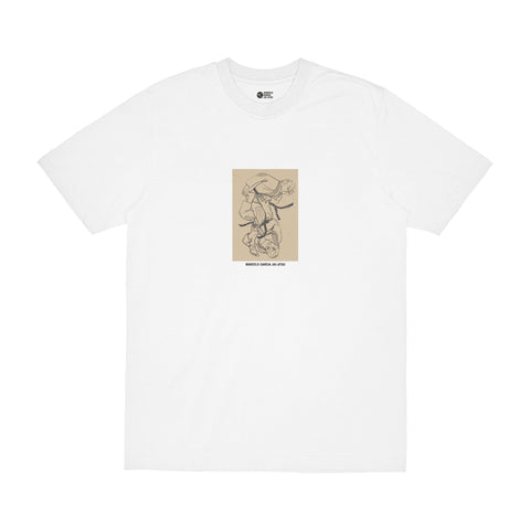 1LXG Cubism Etching Tee, White