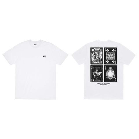 MGJJ 5x Worlds 4x ADCC Cards Tee, White