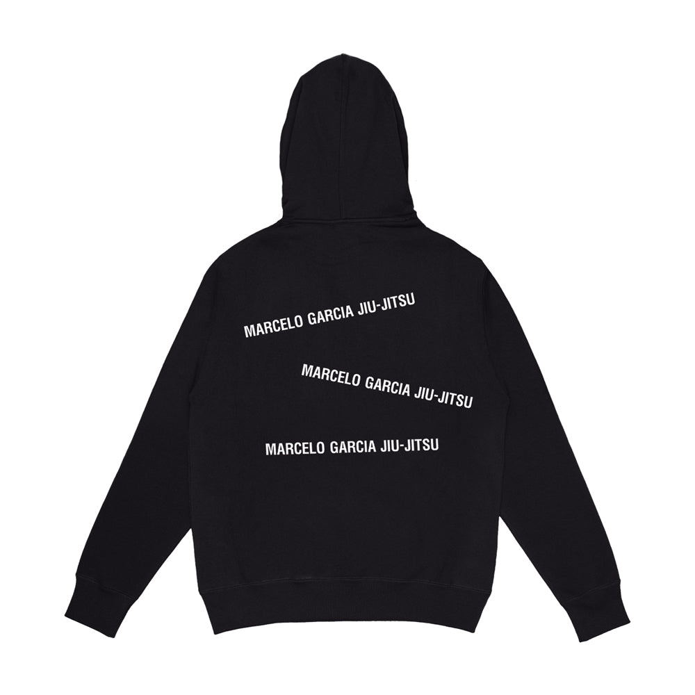 MGJJ Stacked Logotype Pull Over, Black