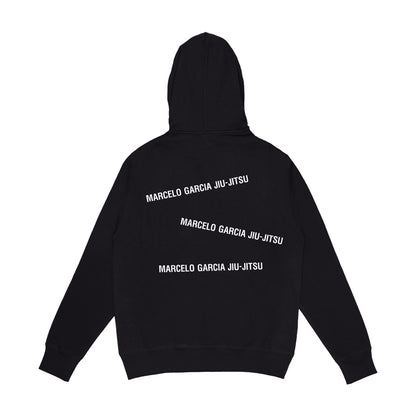MGJJ Stacked Logotype Pull Over, Black
